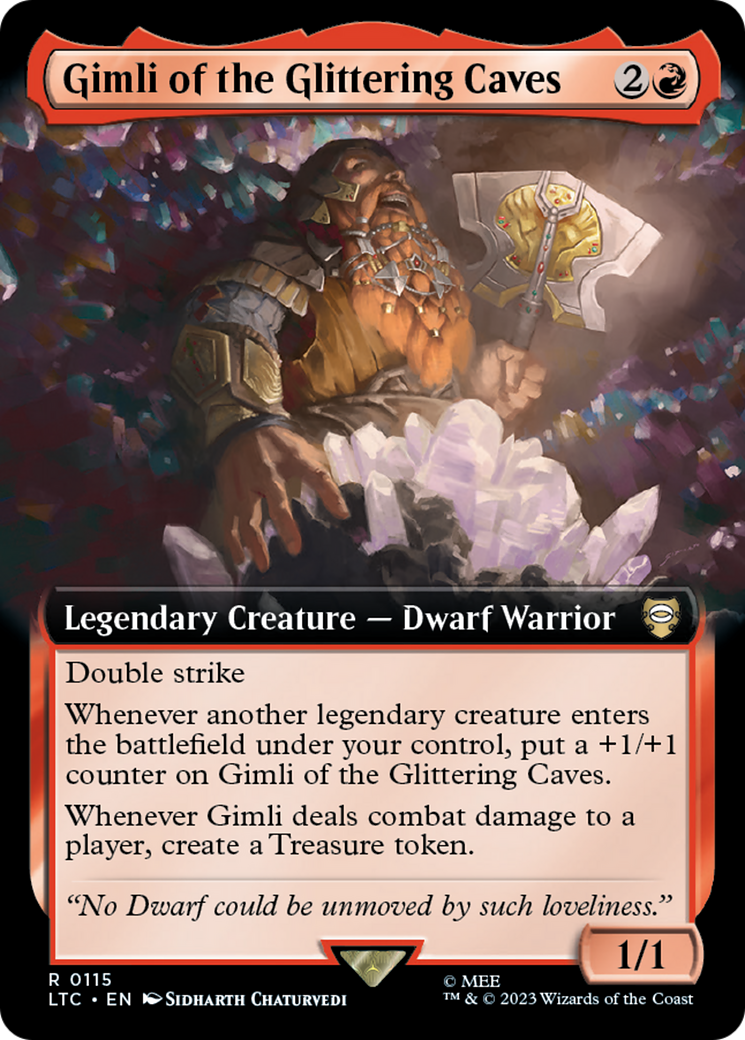 Gimli of the Glittering Caves (Extended Art) [The Lord of the Rings: Tales of Middle-Earth Commander] | Cracking-Singles