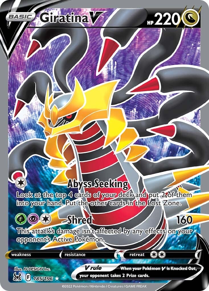 Giratina V (185/196) [Sword & Shield: Lost Origin] | Cracking-Singles