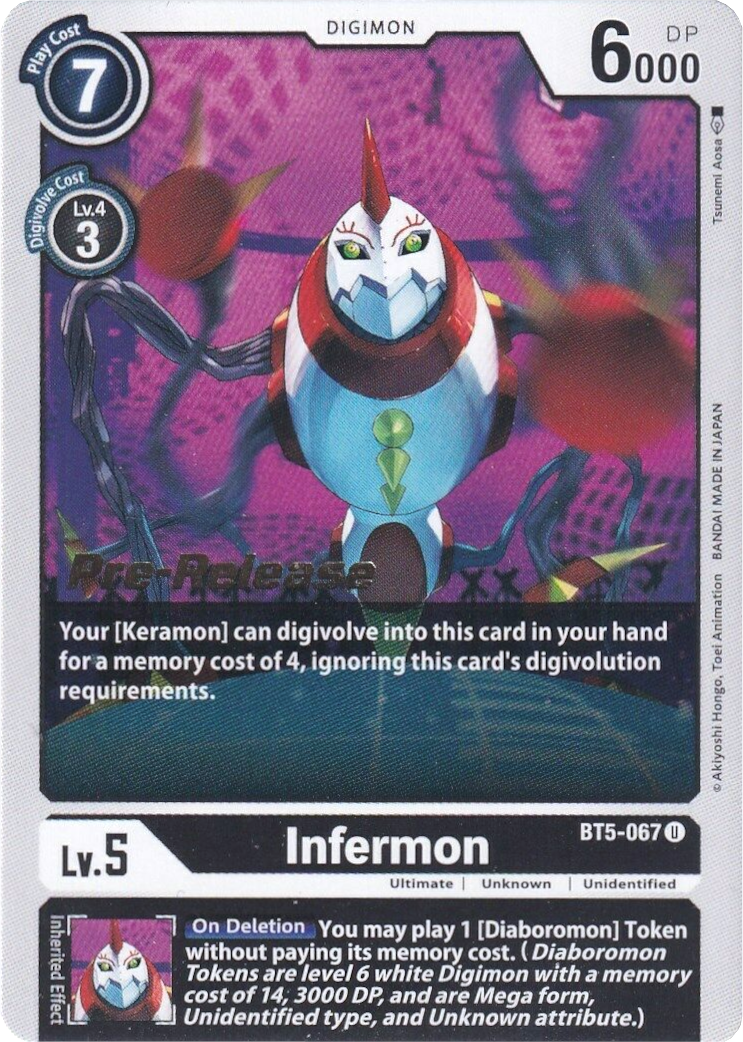 Infermon [BT5-067] [Battle of Omni Pre-Release Promos] | Cracking-Singles