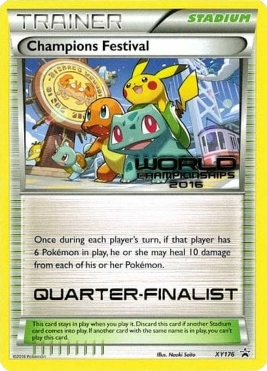 Champions Festival (XY176) (2016 Quarter Finalist) [XY: Black Star Promos] | Cracking-Singles