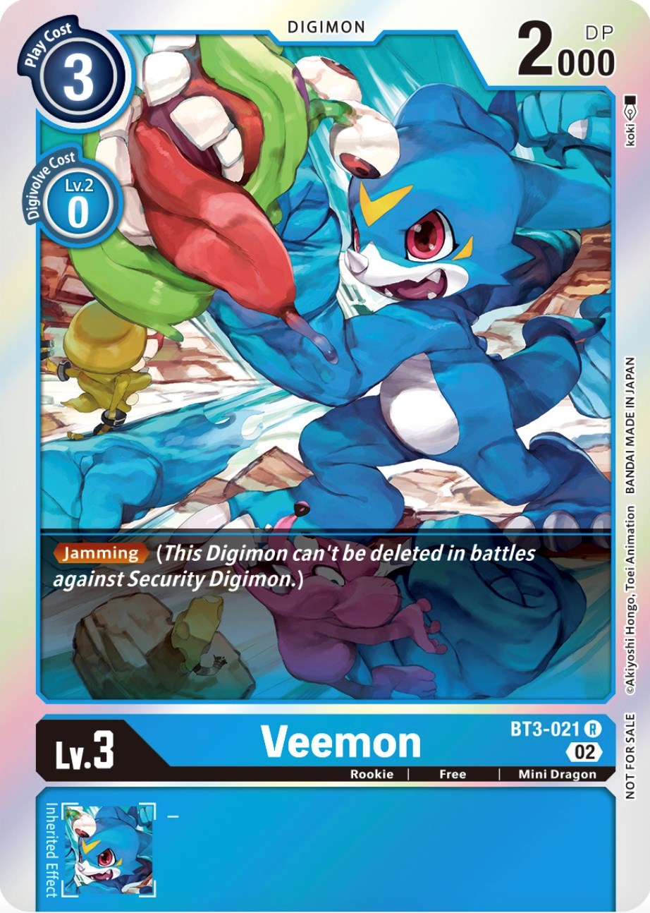 Veemon [BT3-021] (Official Tournament Pack Vol.8) [Release Special Booster Promos] | Cracking-Singles