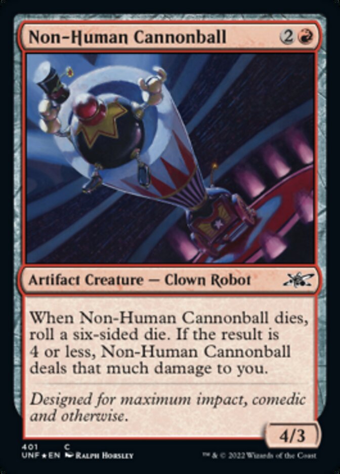 Non-Human Cannonball (Galaxy Foil) [Unfinity] | Cracking-Singles