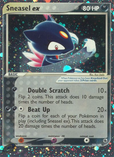 Sneasel ex (103/109) [EX: Ruby & Sapphire] | Cracking-Singles