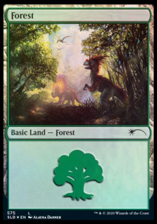 Forest (Dinosaurs) (575) [Secret Lair Drop Promos] | Cracking-Singles