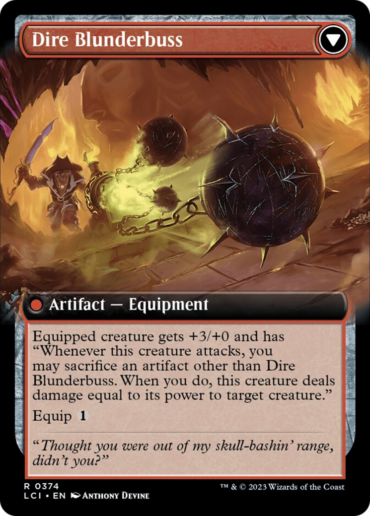 Dire Flail (Extended Art) [The Lost Caverns of Ixalan] | Cracking-Singles