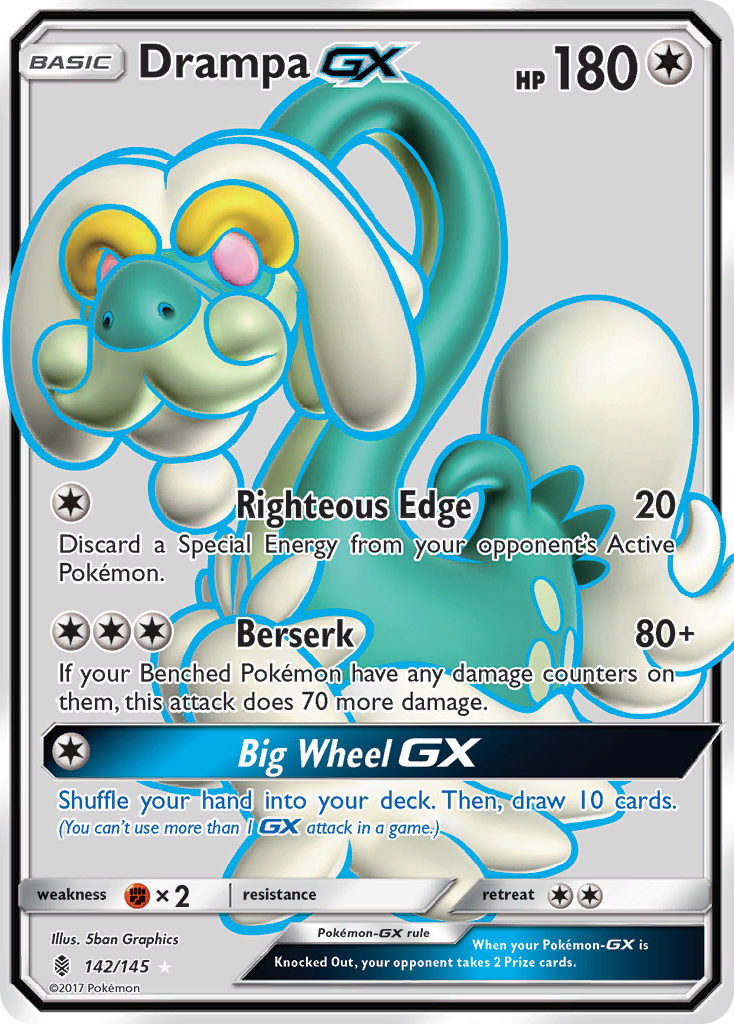 Drampa GX (142/145) [Sun & Moon: Guardians Rising] | Cracking-Singles