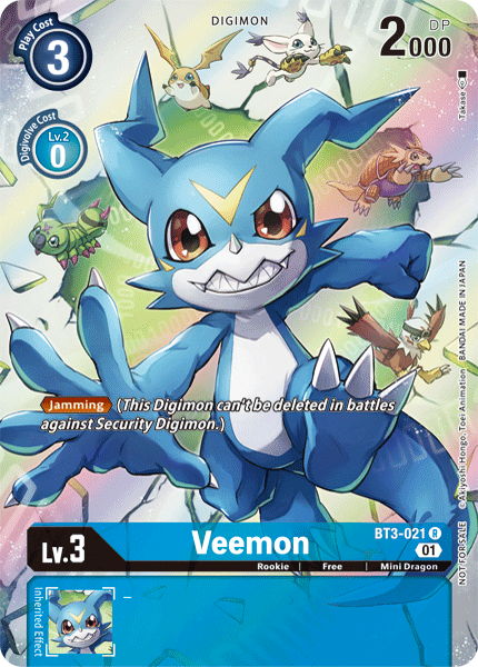 Veemon [BT3-021] (1-Year Anniversary Box Topper) [Promotional Cards] | Cracking-Singles