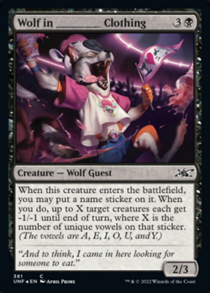 Wolf in _____ Clothing (Galaxy Foil) [Unfinity] | Cracking-Singles