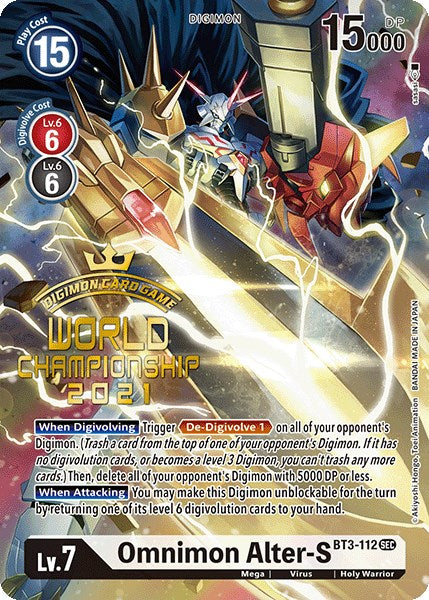 Omnimon Alter-S [BT3-112] (World Championship 2021) [Release Special Booster Promos] | Cracking-Singles