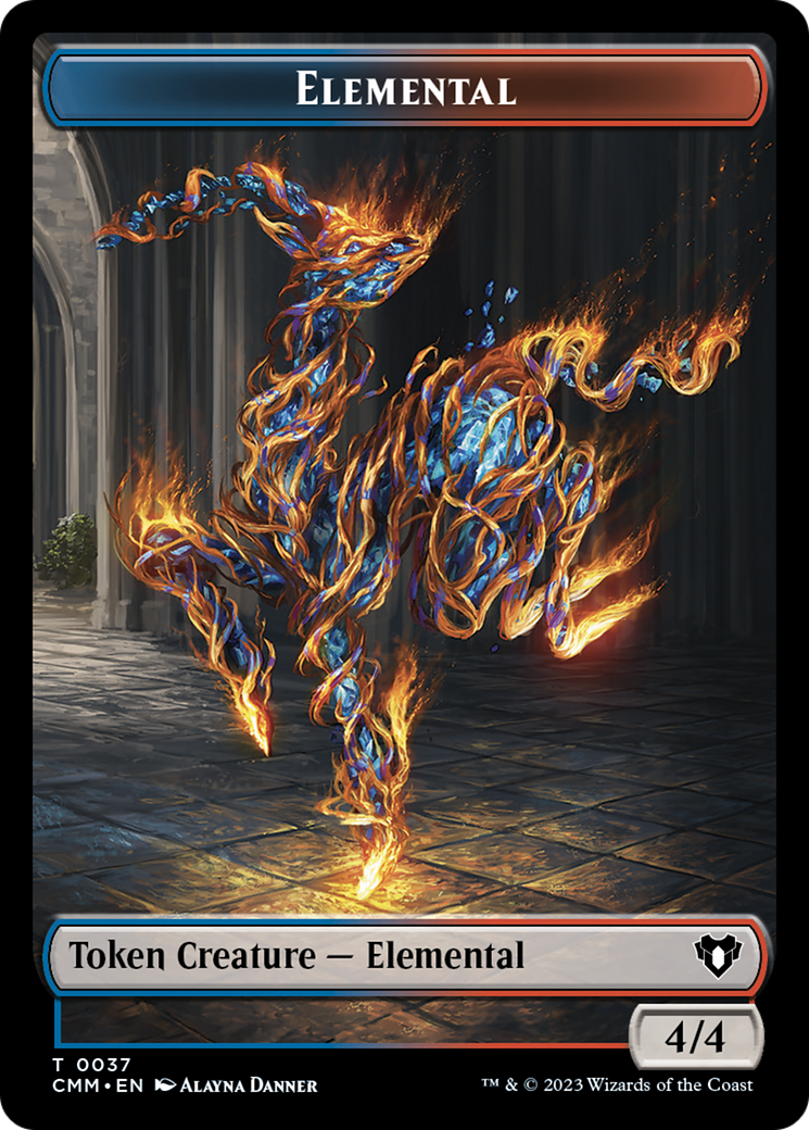 Elemental Token (37) [Commander Masters Tokens] | Cracking-Singles