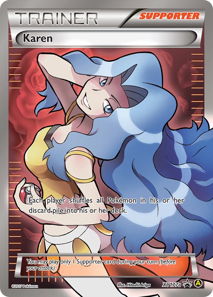 Karen (XY177a) [Alternate Art Promos] | Cracking-Singles