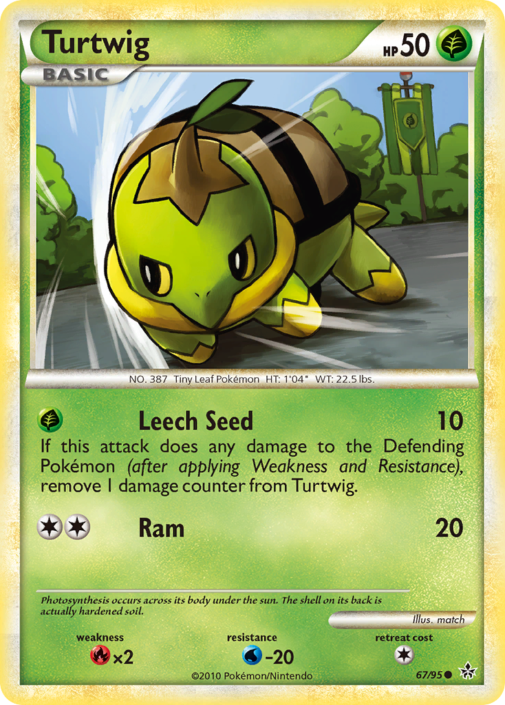 Turtwig (67/95) [HeartGold & SoulSilver: Unleashed] | Cracking-Singles