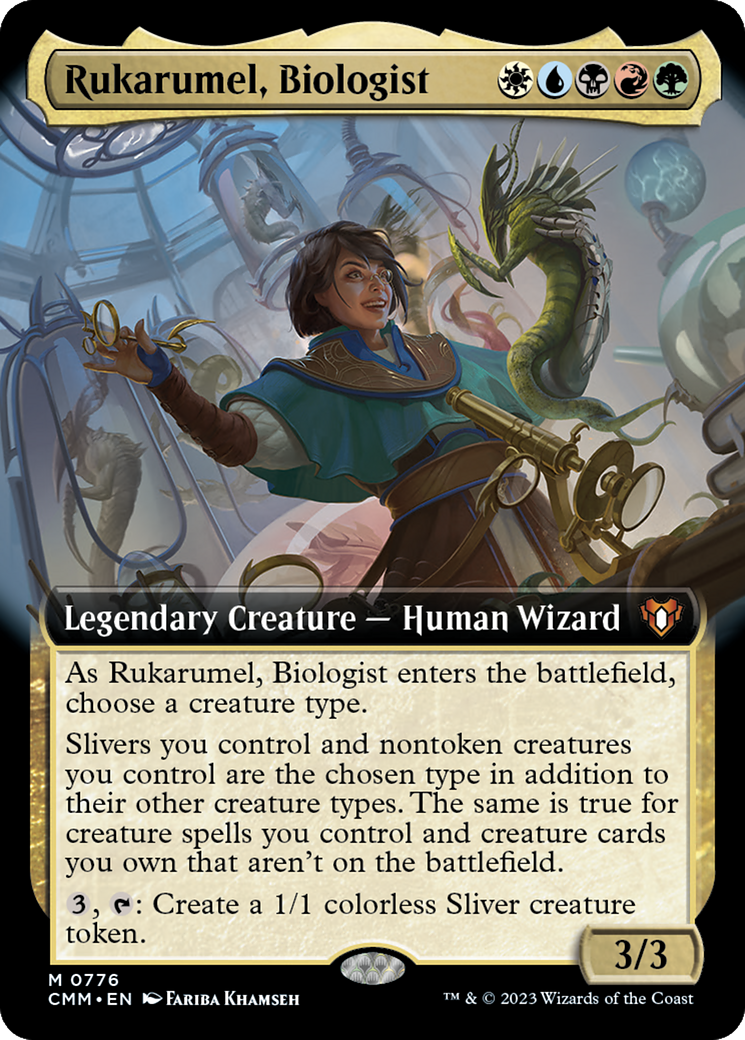 Rukarumel, Biologist (Extended Art) [Commander Masters] | Cracking-Singles