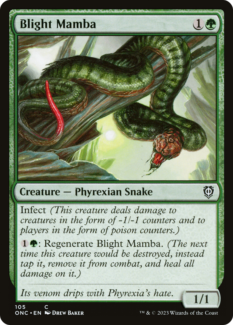 Blight Mamba [Phyrexia: All Will Be One Commander] | Cracking-Singles