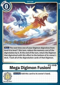 Mega Digimon Fusion! [BT5-109] [Battle of Omni Pre-Release Promos] | Cracking-Singles