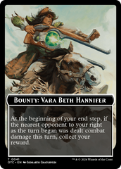 Bounty: Vara Beth Hannifer // Bounty Rules Double-Sided Token [Outlaws of Thunder Junction Commander Tokens] | Cracking-Singles