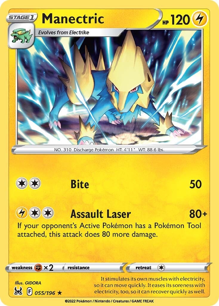 Manectric (055/196) [Sword & Shield: Lost Origin] | Cracking-Singles