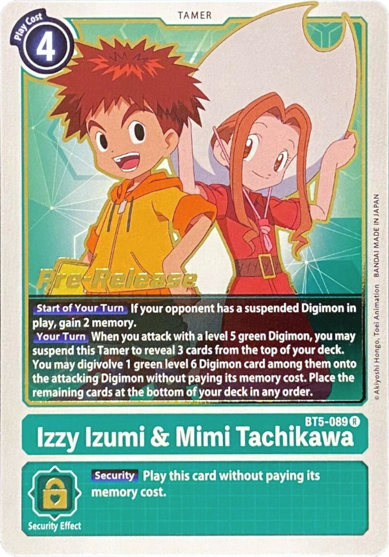 Izzy Izumi & Mimi Tachikawa [BT5-089] [Battle of Omni Pre-Release Promos] | Cracking-Singles