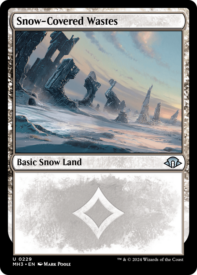 Snow-Covered Wastes (0229) [Modern Horizons 3] | Cracking-Singles