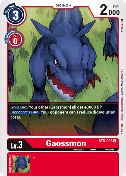 Gaossmon [BT5-008] [Battle of Omni] | Cracking-Singles