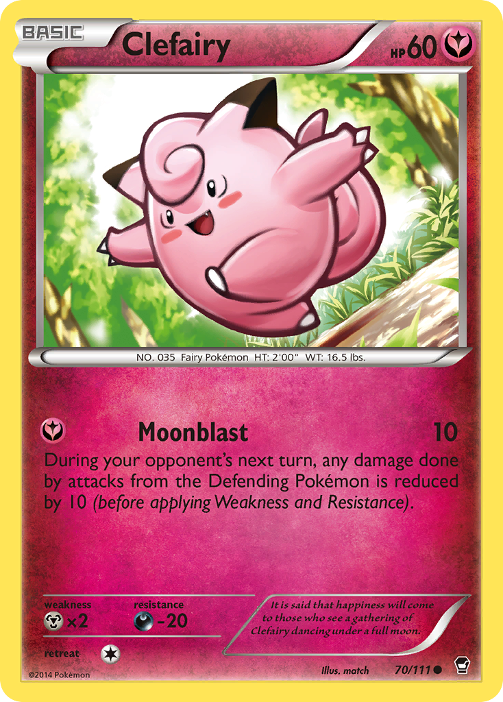 Clefairy (70/111) [XY: Furious Fists] | Cracking-Singles