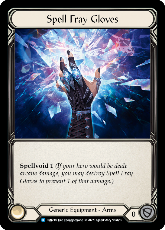 Spell Fray Gloves [DYN238] (Dynasty)  Rainbow Foil | Cracking-Singles