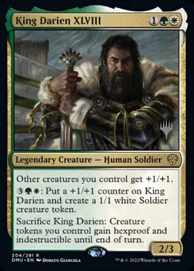 King Darien XLVIII (Promo Pack) [Dominaria United Promos] | Cracking-Singles