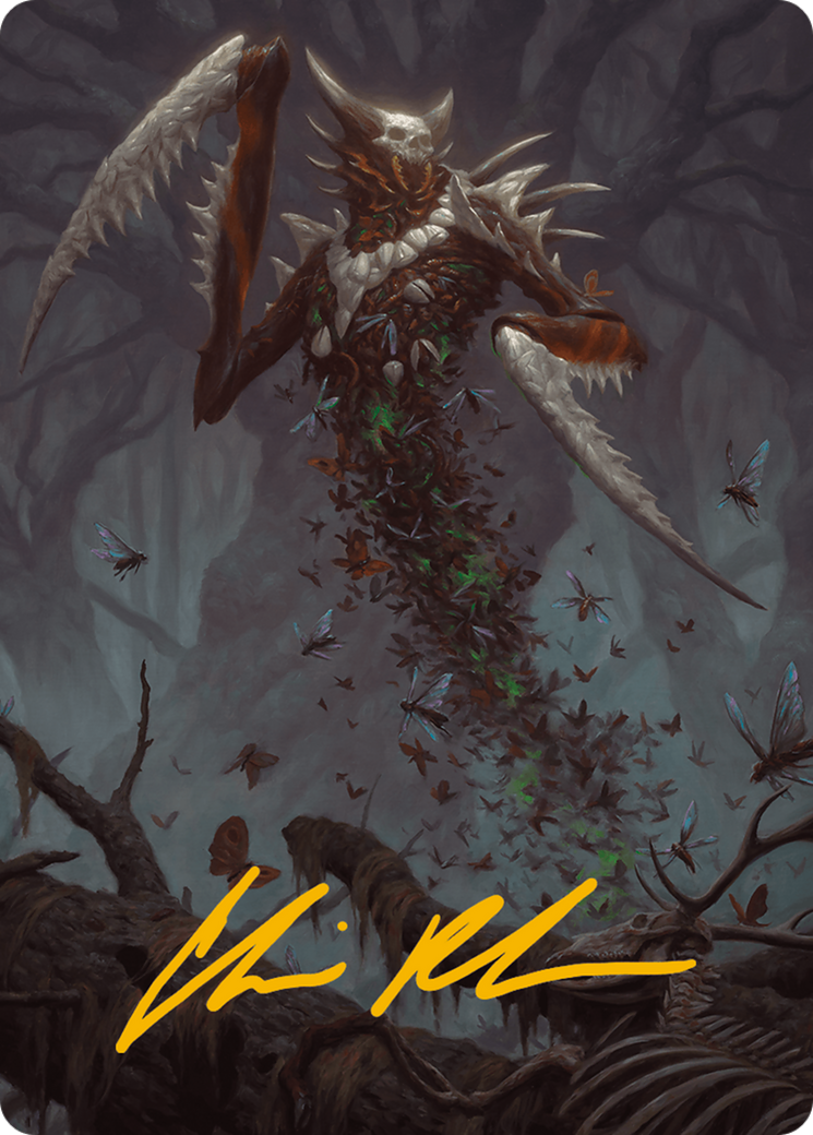 Grist, the Plague Swarm Art Card (Gold-Stamped Signature) [Modern Horizons 3 Art Series] | Cracking-Singles