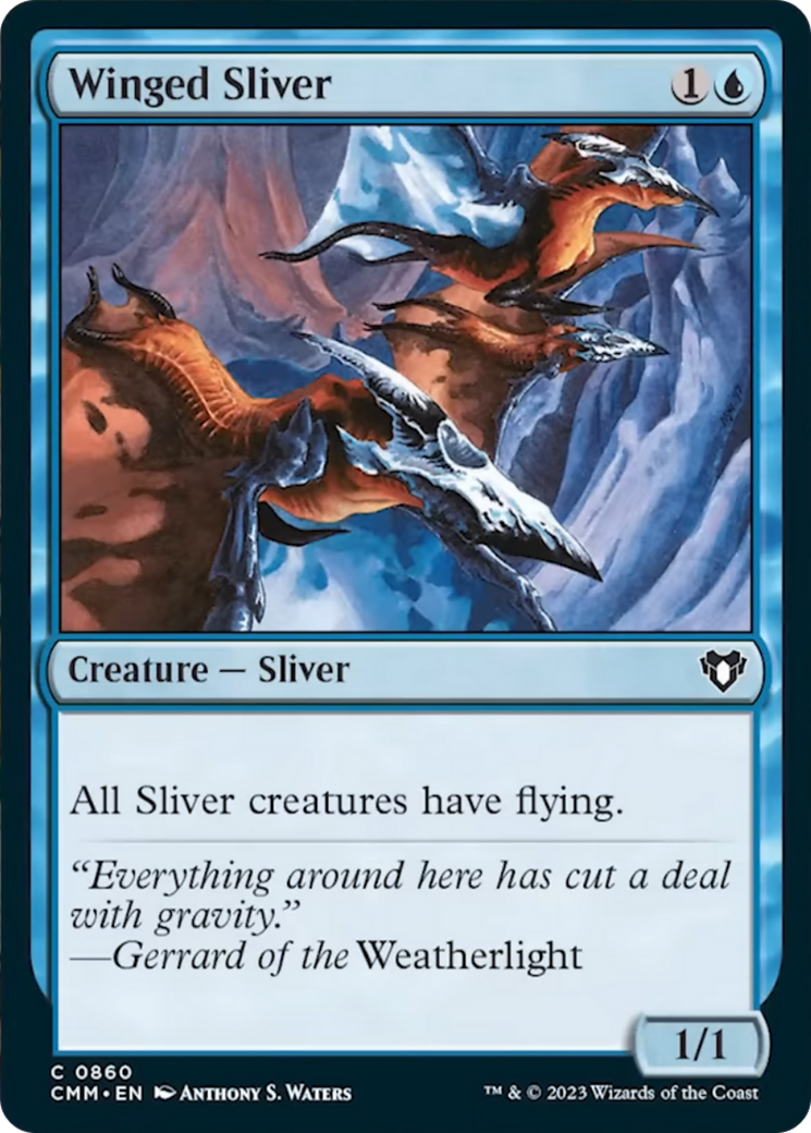 Winged Sliver [Commander Masters] | Cracking-Singles