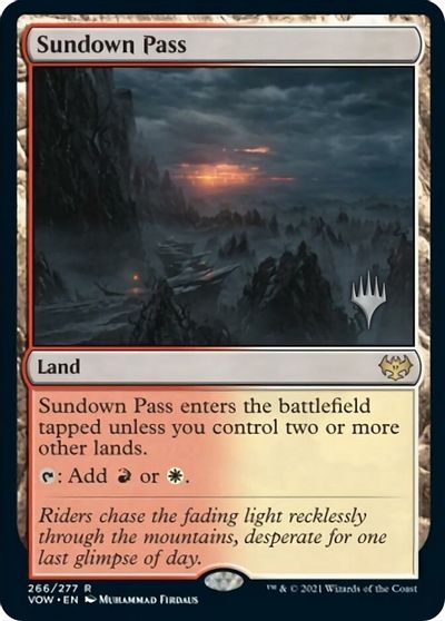 Sundown Pass (Promo Pack) [Innistrad: Crimson Vow Promos] | Cracking-Singles