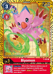 Biyomon [P-002] (2nd Anniversary Card Set) [Promotional Cards] | Cracking-Singles