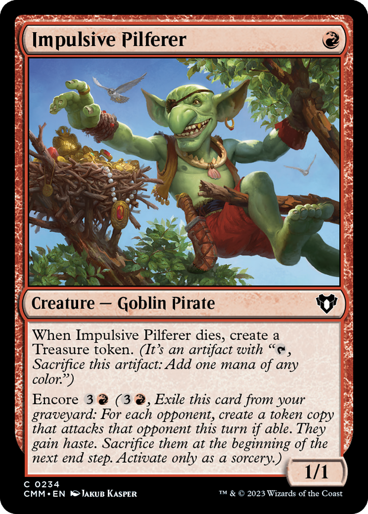 Impulsive Pilferer [Commander Masters] | Cracking-Singles