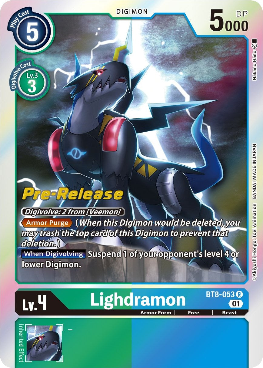 Lighdramon [BT8-053] [New Awakening Pre-Release Cards] | Cracking-Singles