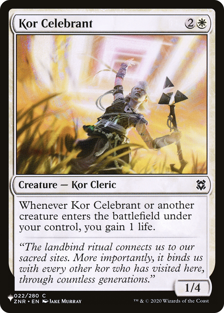 Kor Celebrant [The List Reprints] | Cracking-Singles