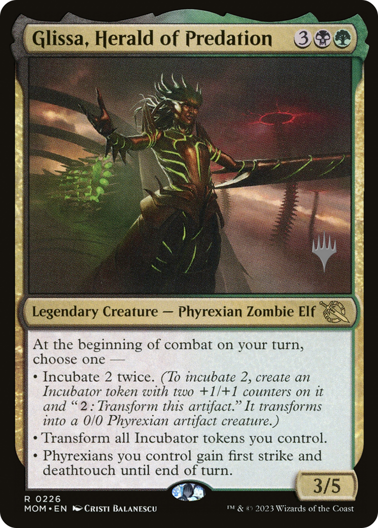 Glissa, Herald of Predation (Promo Pack) [March of the Machine Promos] | Cracking-Singles