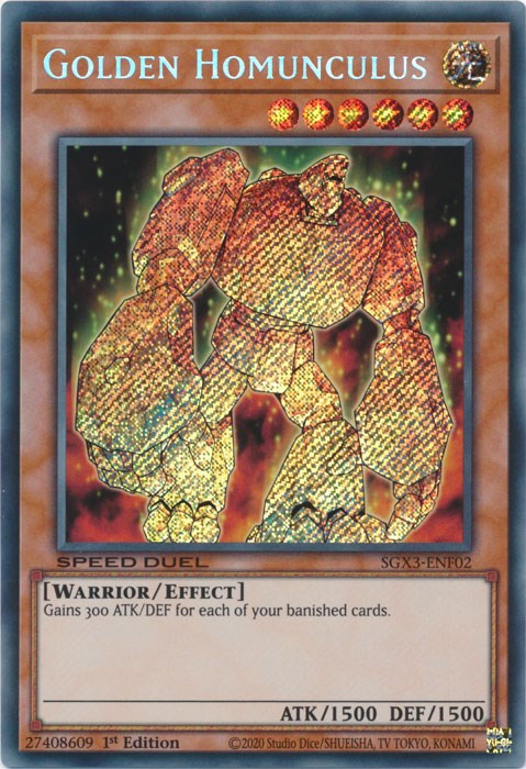 Golden Homunculus [SGX3-ENF02] Secret Rare | Cracking-Singles