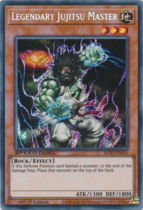 Legendary Jujitsu Master [SGX3-ENI15] Secret Rare | Cracking-Singles