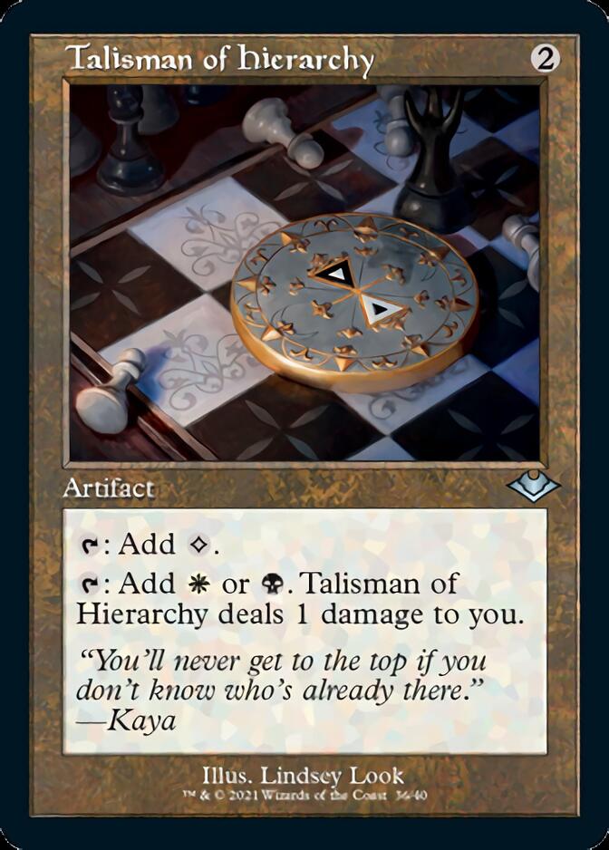 Talisman of Hierarchy (Retro Foil Etched) [Modern Horizons] | Cracking-Singles