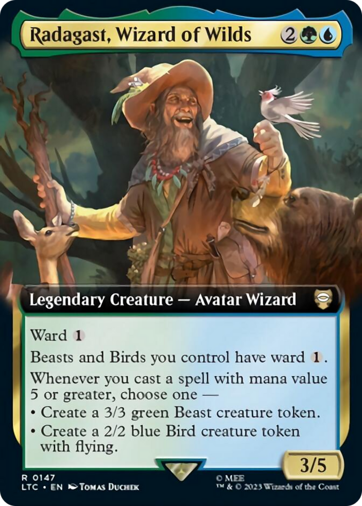 Radagast, Wizard of Wilds (Extended Art) [The Lord of the Rings: Tales of Middle-Earth Commander] | Cracking-Singles