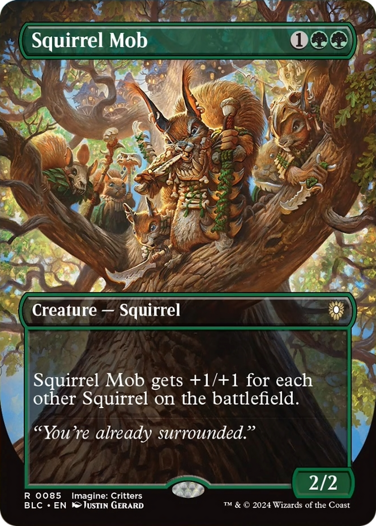 Squirrel Mob (Borderless) [Bloomburrow Commander] | Cracking-Singles