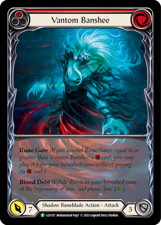 Vantom Banshee (Red) (Extended Art) [LGS157] (Promo)  Rainbow Foil | Cracking-Singles