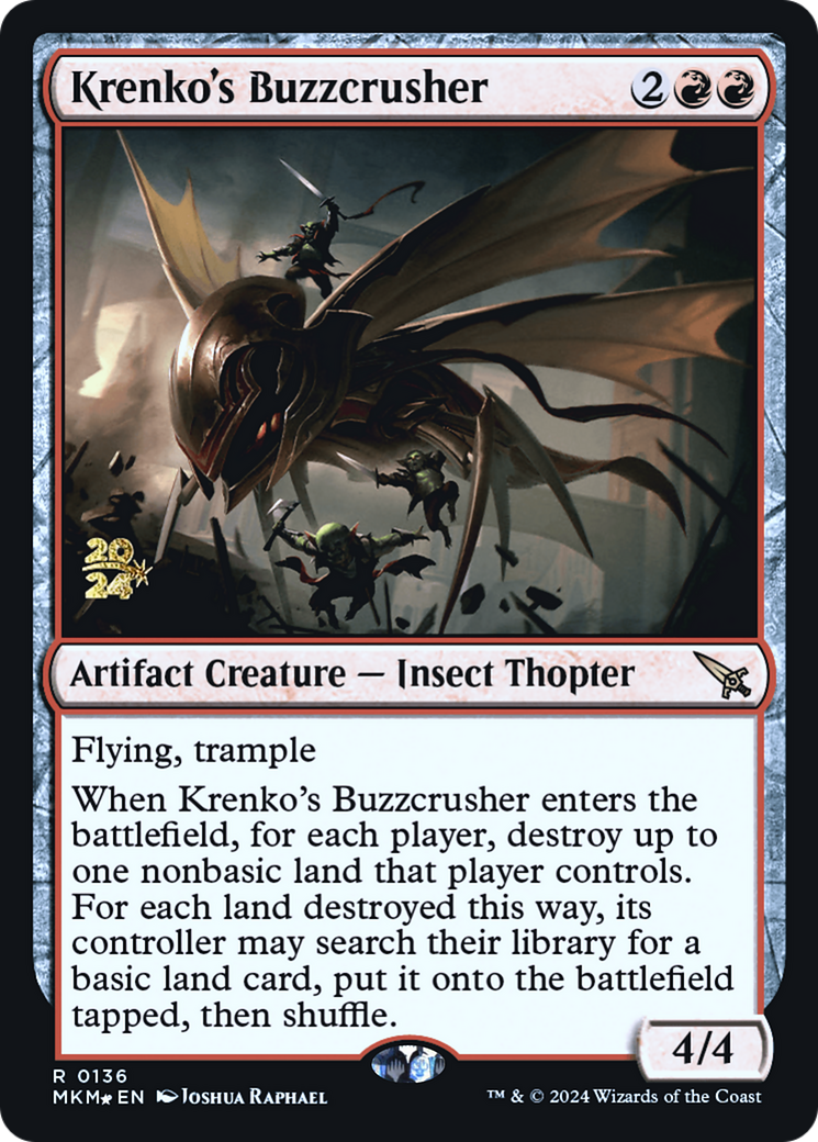 Krenko's Buzzcrusher [Murders at Karlov Manor Prerelease Promos] | Cracking-Singles