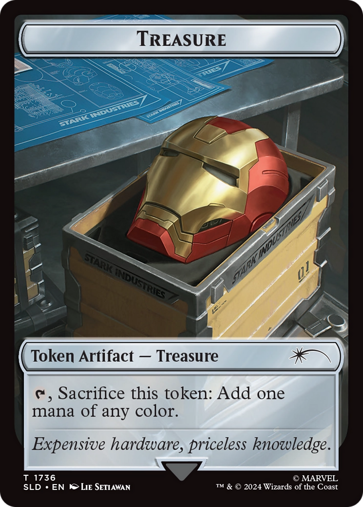 Treasure Token (1736) (Rainbow Foil) [Secret Lair Drop Series] | Cracking-Singles