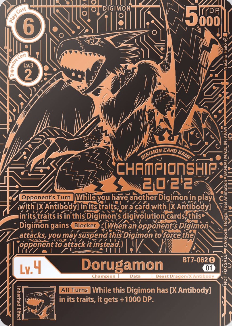 Dorugamon [BT7-062] (2022 Championship Finals 3rd Place) [Next Adventure Promos] | Cracking-Singles