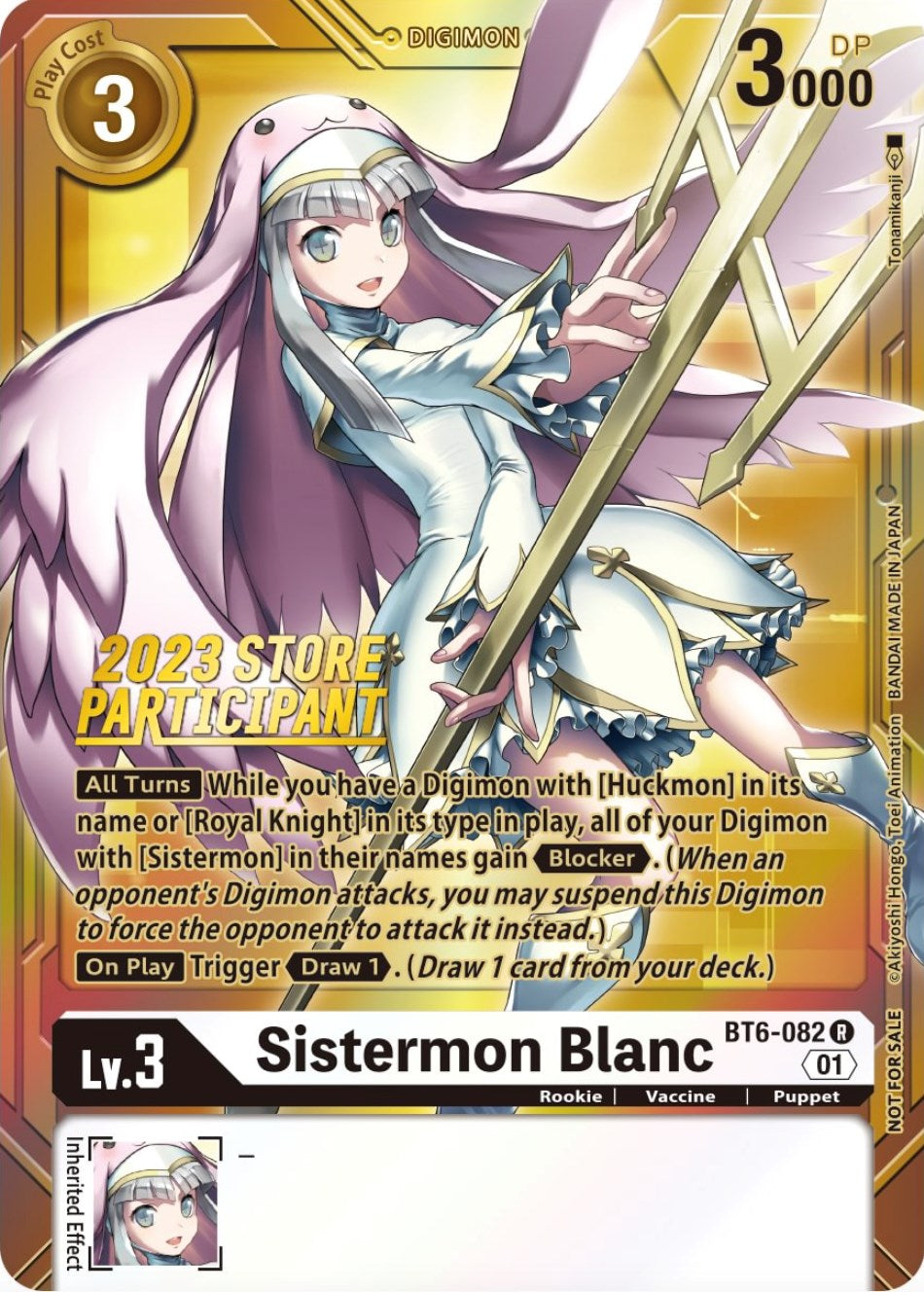 Sistermon Blanc [BT6-082] (2023 Store Participant) [Double Diamond Promos] | Cracking-Singles