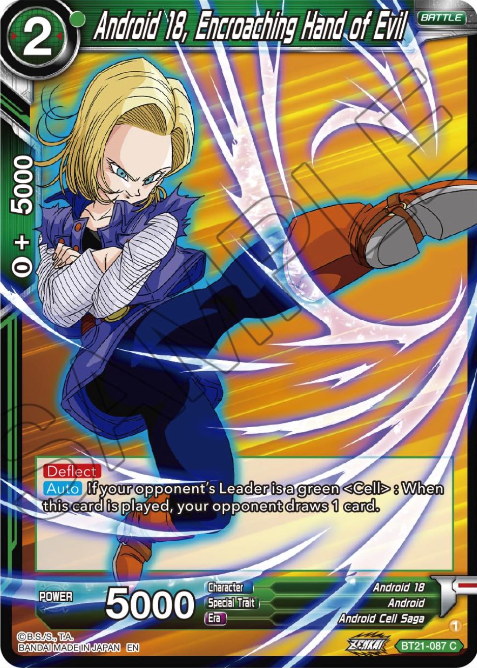 Android 18, Encroaching Hand of Evil (BT21-087) [Wild Resurgence] | Cracking-Singles