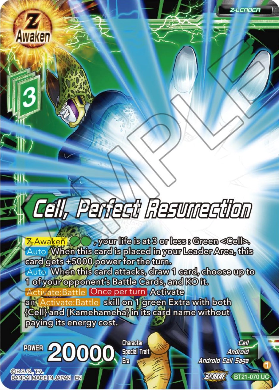 Cell, Perfect Resurrection (BT21-070) [Wild Resurgence] | Cracking-Singles