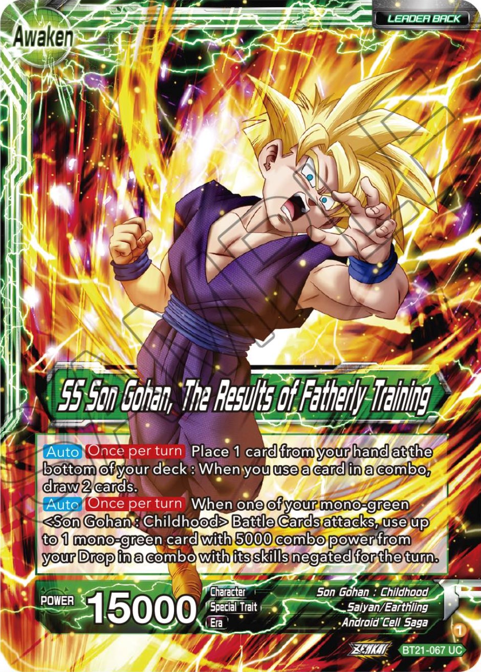 Son Gohan // SS Son Gohan, The Results of Fatherly Training (BT21-067) [Wild Resurgence] | Cracking-Singles