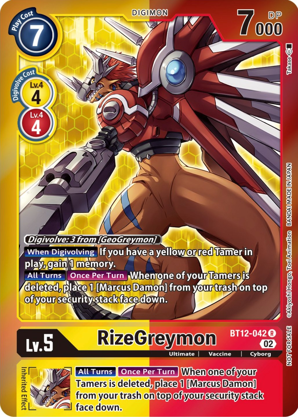 RizeGreymon [BT12-042] (Tamer Party -Special-) [Across Time Promos] | Cracking-Singles