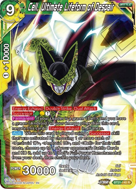 Cell, Ultimate Lifeform of Despair (BT21-145) [Wild Resurgence] | Cracking-Singles